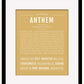 Anthem | Name Art Print