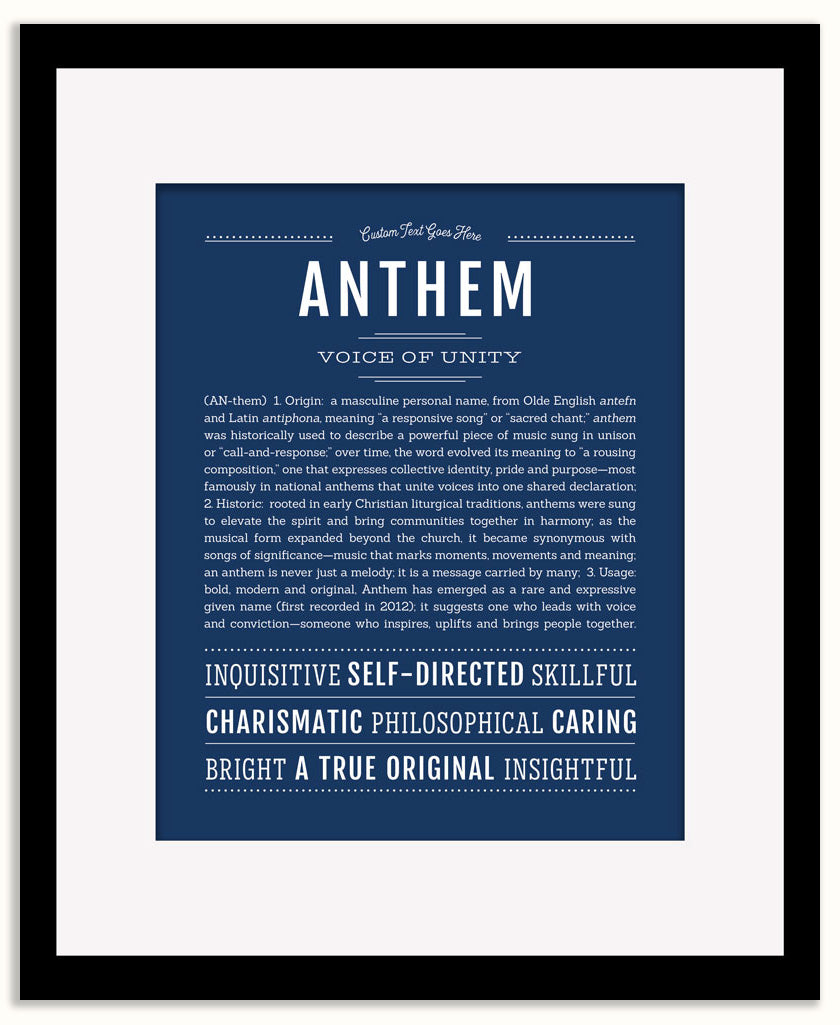 Anthem | Name Art Print