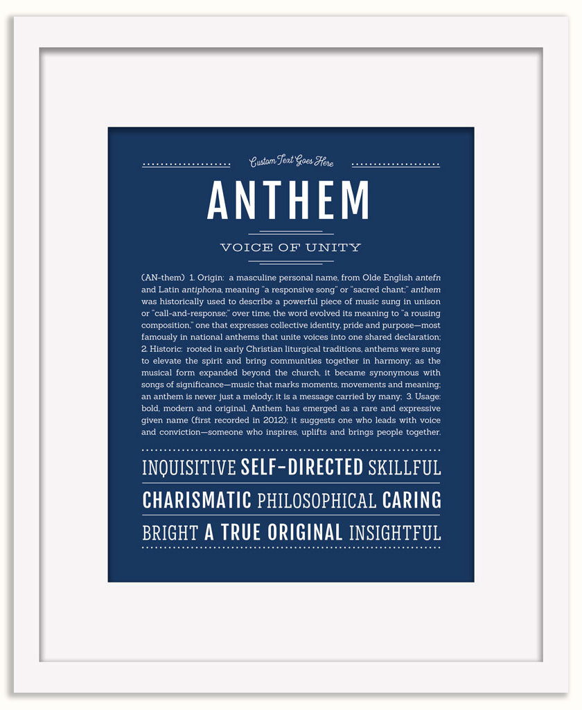 Anthem | Name Art Print