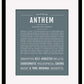 Anthem | Name Art Print