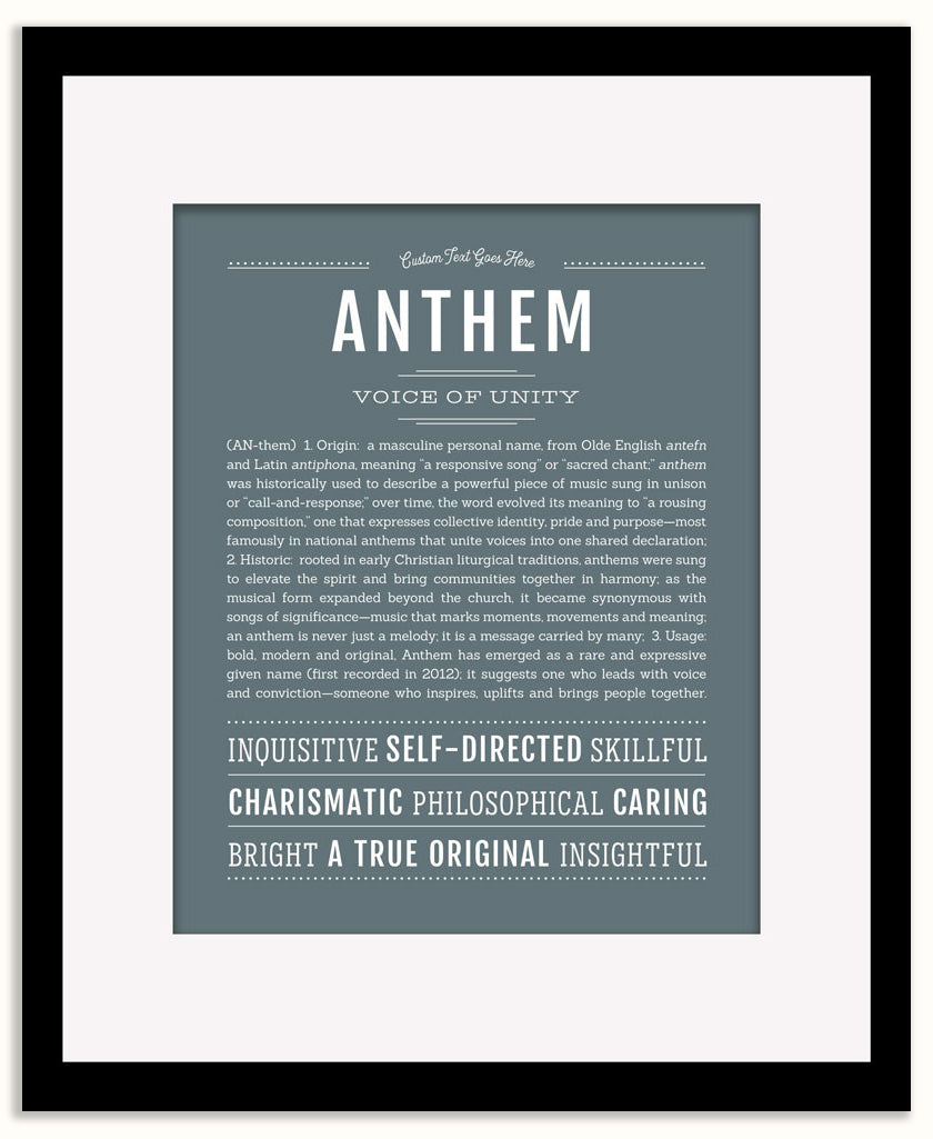 Anthem | Name Art Print