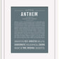 Anthem | Name Art Print