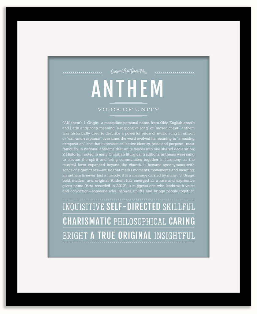 Anthem | Name Art Print