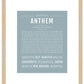 Anthem | Name Art Print
