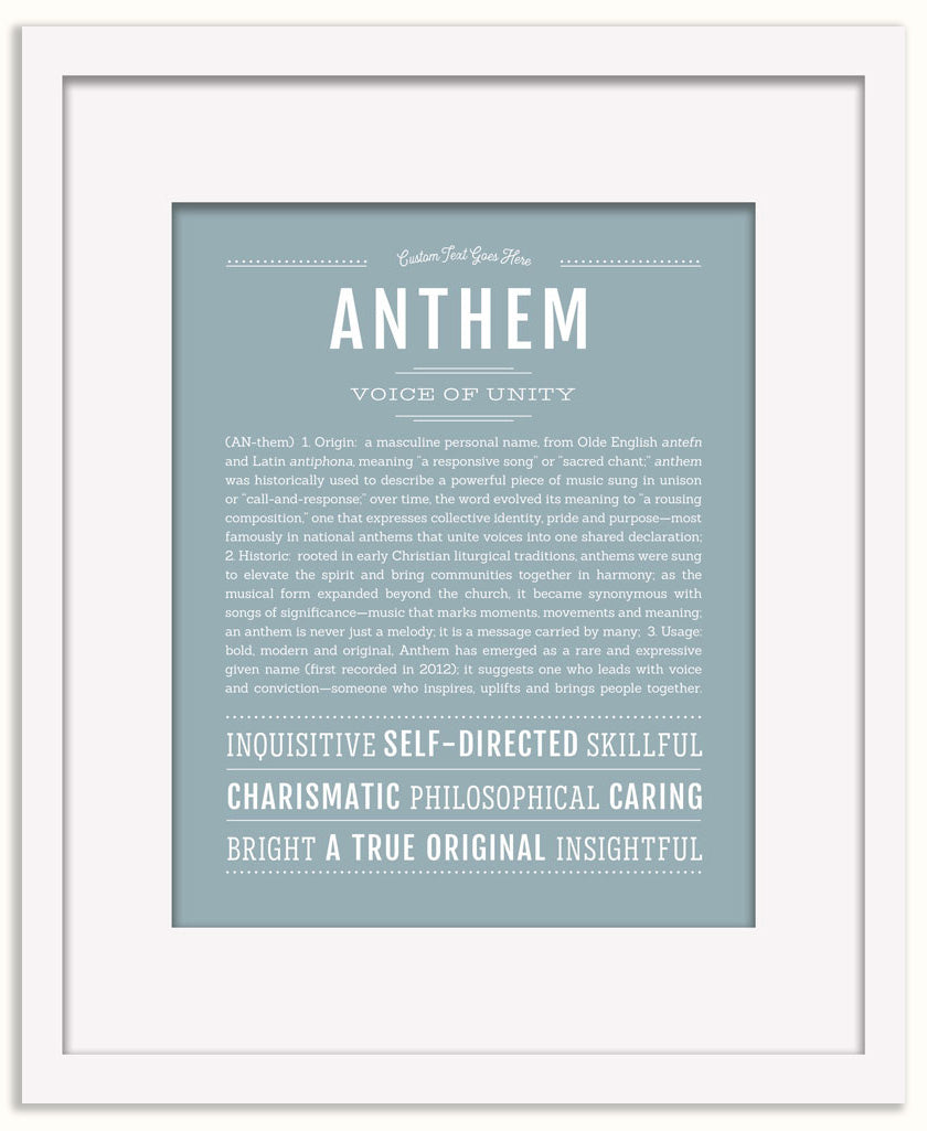 Anthem | Name Art Print