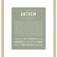 Anthem | Name Art Print