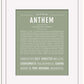 Anthem | Name Art Print