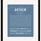 Anthem | Name Art Print