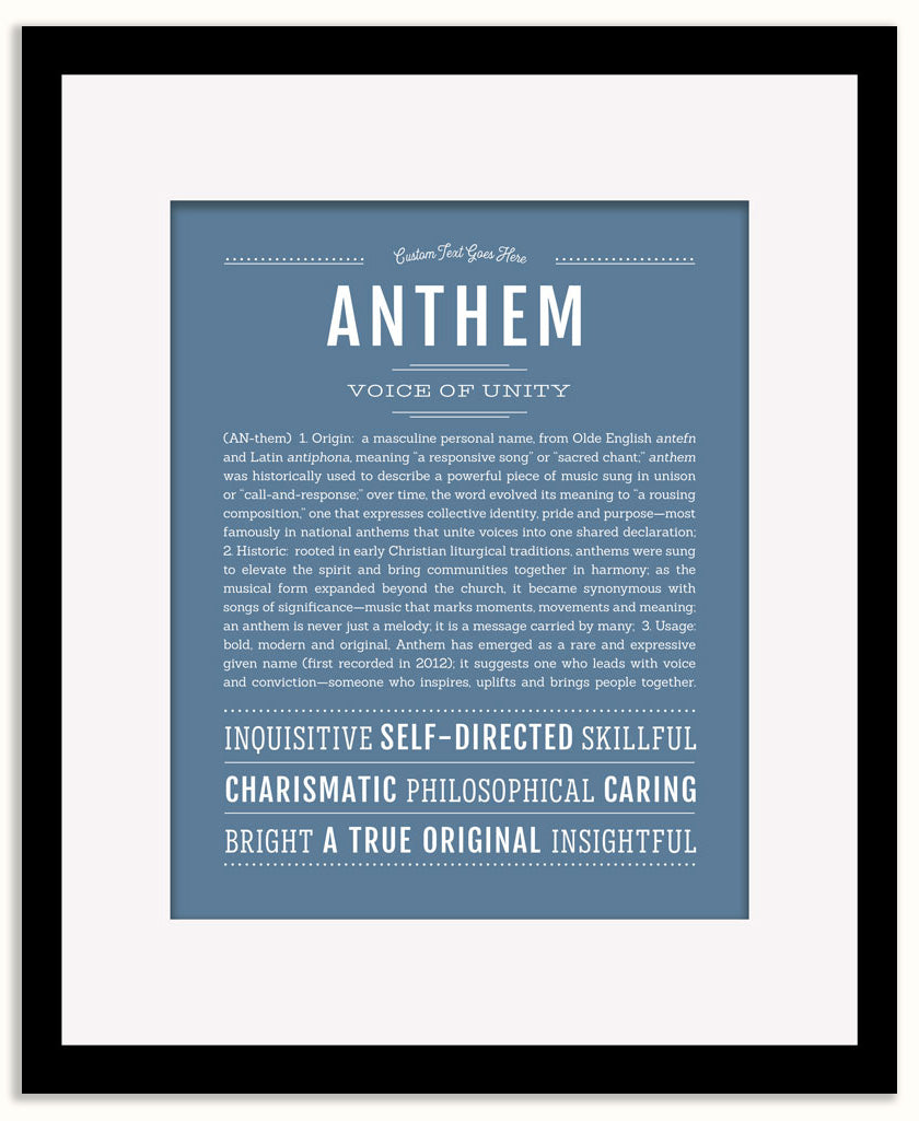 Anthem | Name Art Print