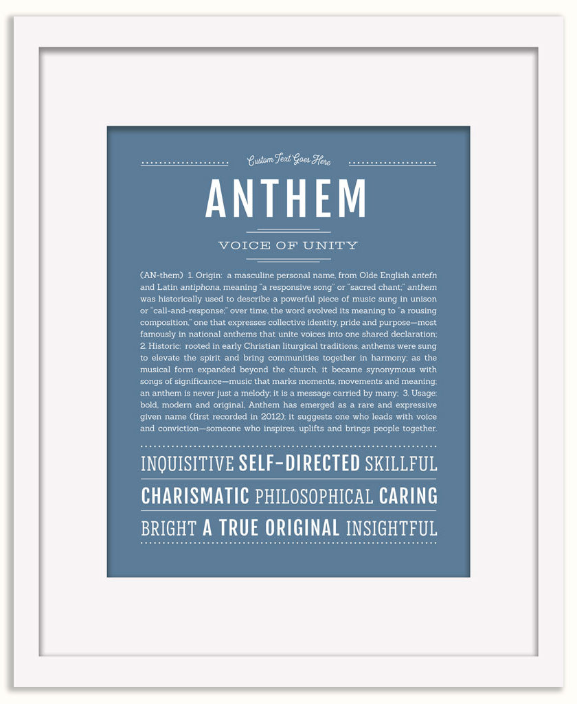 Anthem | Name Art Print