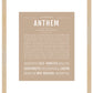 Anthem | Name Art Print