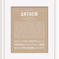 Anthem | Name Art Print