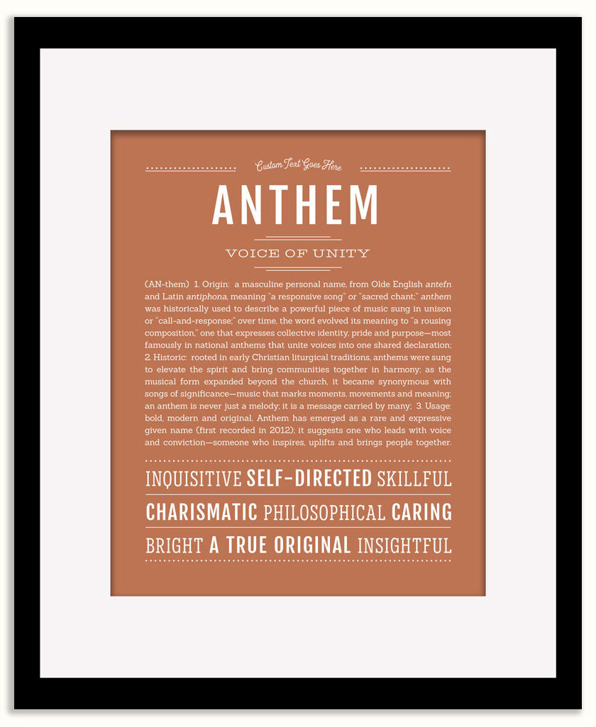 Anthem | Name Art Print