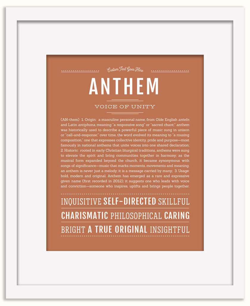 Anthem | Name Art Print
