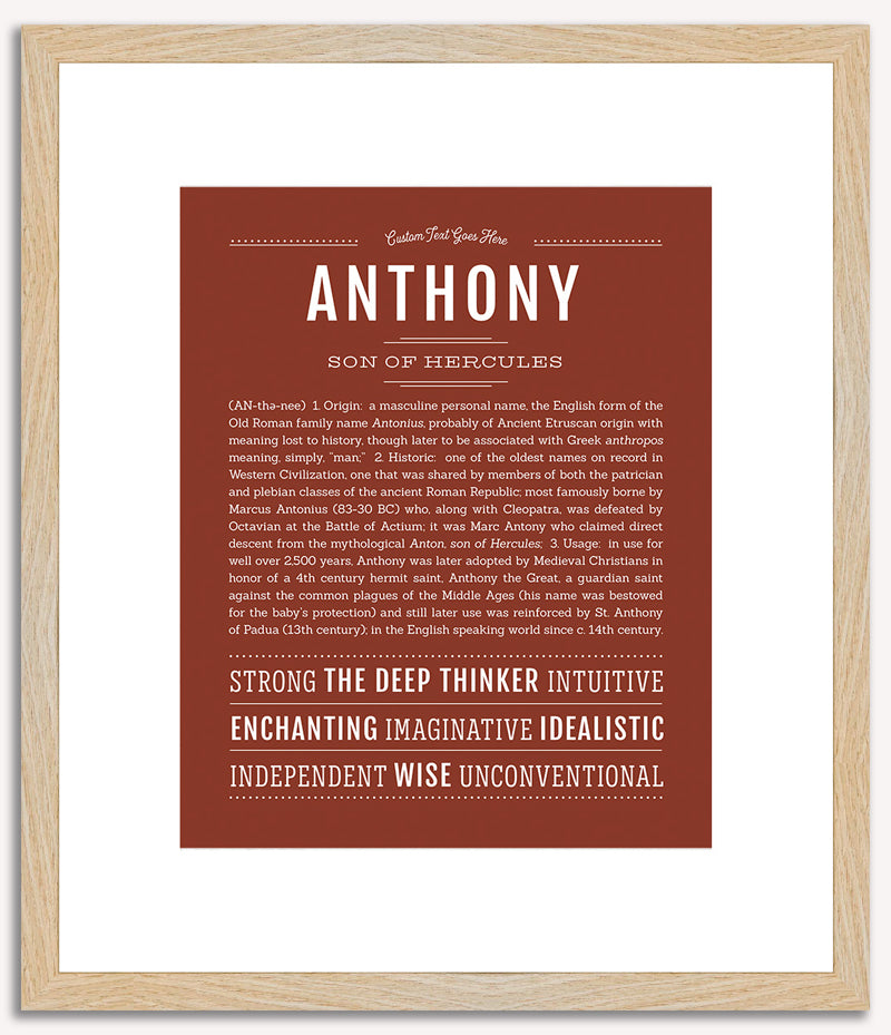 Anthony | Name Art Print