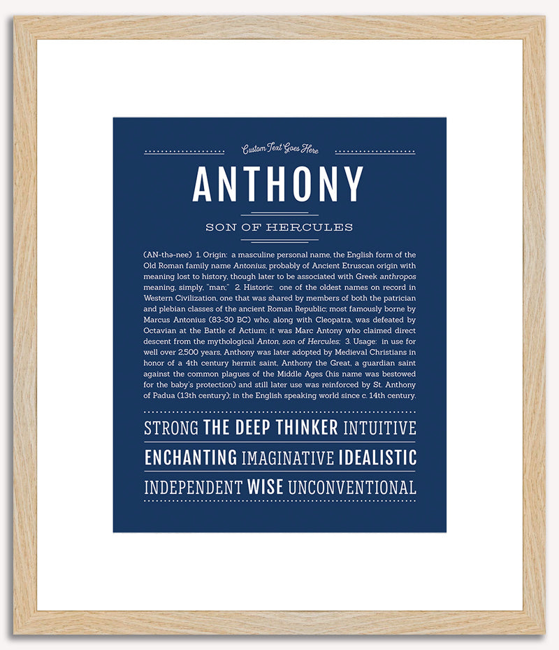 Anthony | Name Art Print