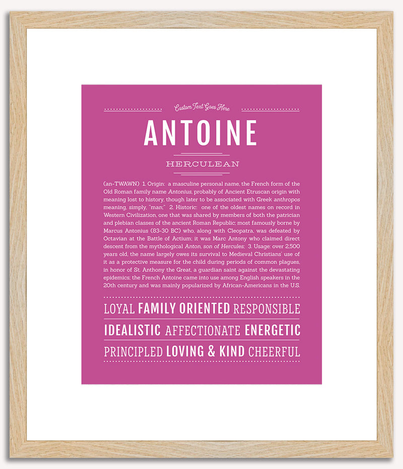 Antoine | Name Art Print