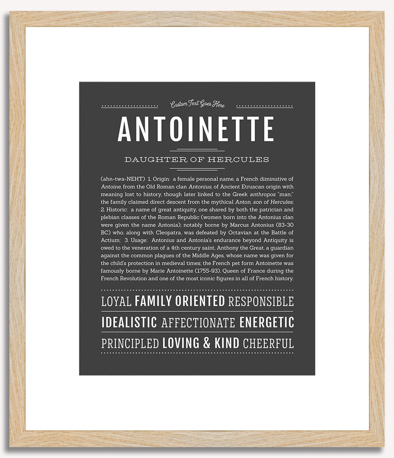 Antoinette | Name Art Print