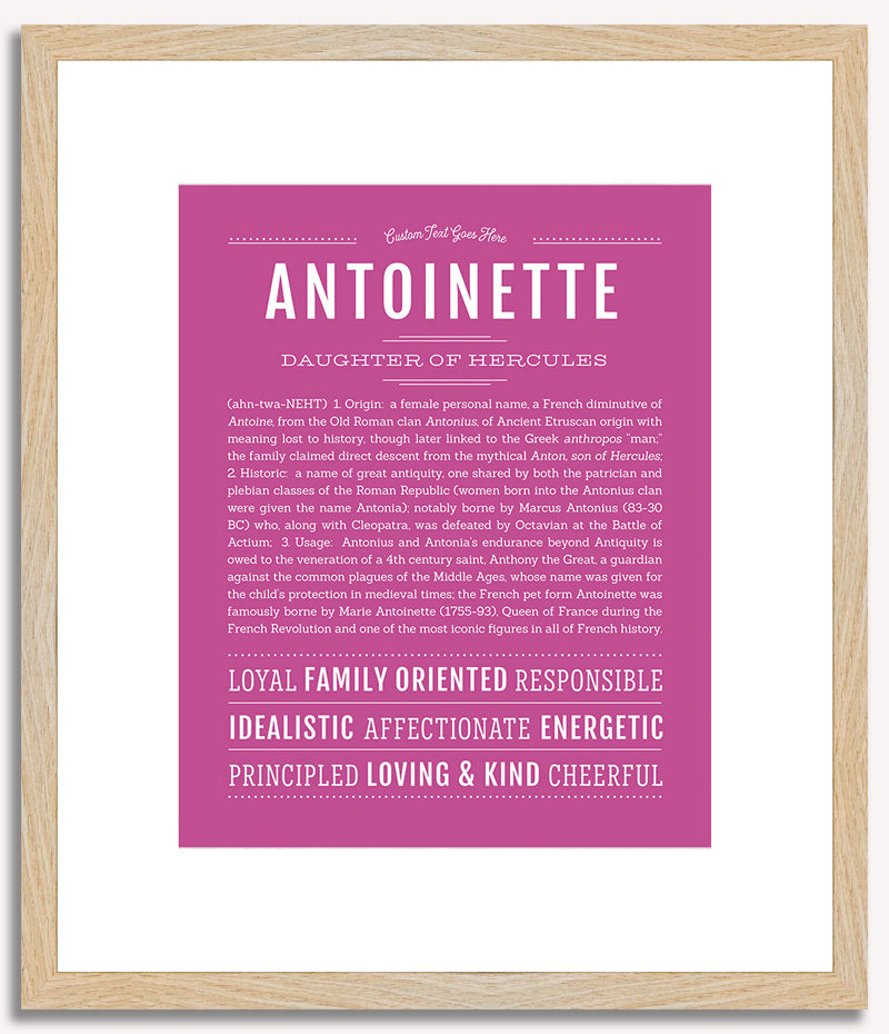 Antoinette | Name Art Print