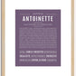 Antoinette | Name Art Print