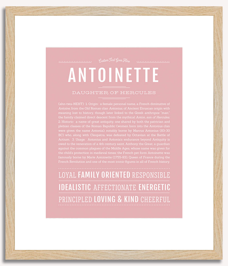 Antoinette | Name Art Print