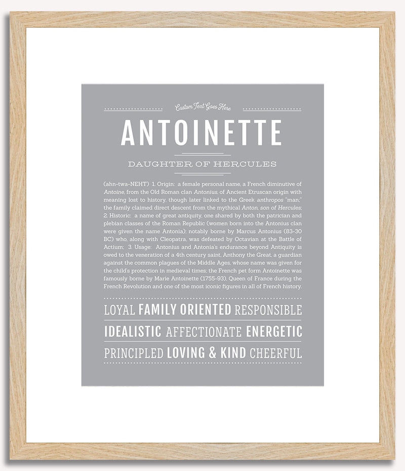 Antoinette | Name Art Print