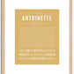 Antoinette | Name Art Print