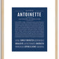 Antoinette | Name Art Print