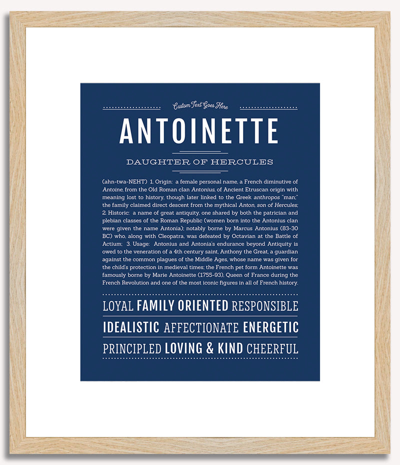 Antoinette | Name Art Print