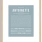 Antoinette | Name Art Print