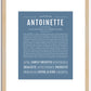 Antoinette | Name Art Print