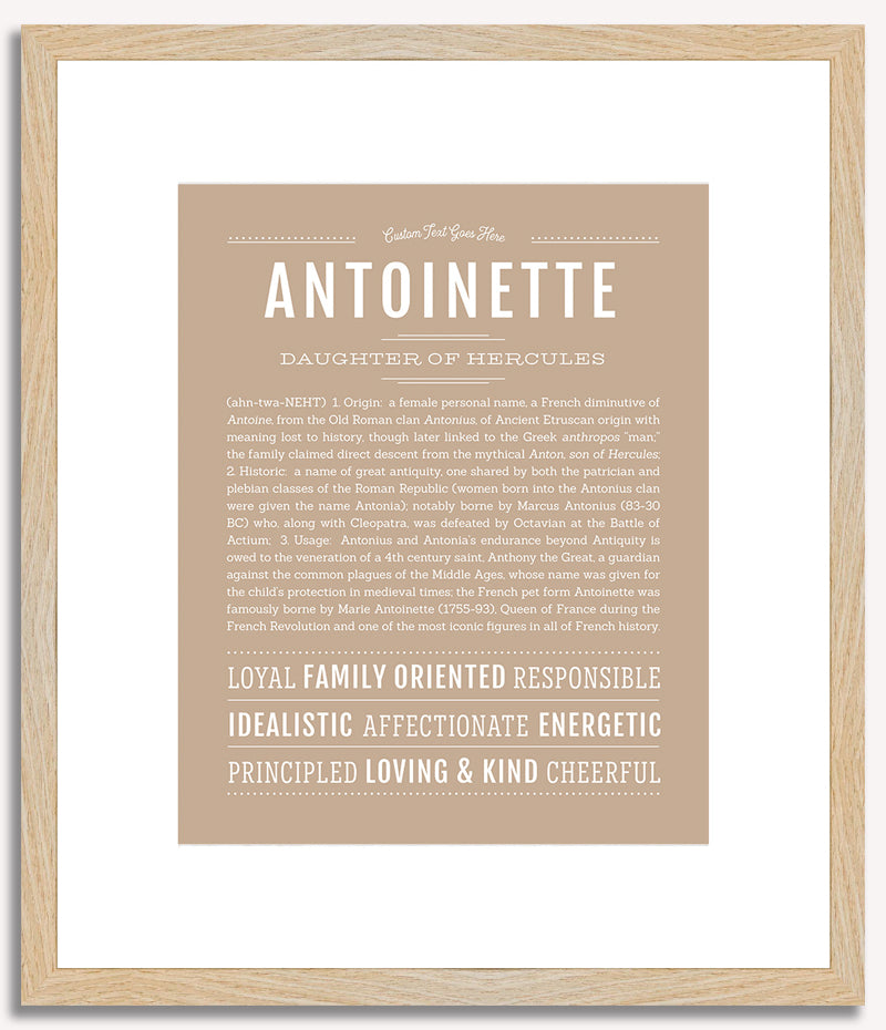 Antoinette | Name Art Print