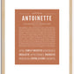 Antoinette | Name Art Print