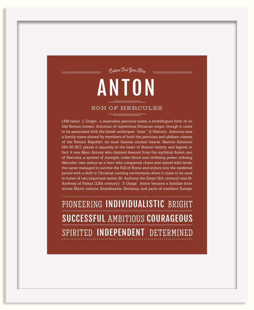 Frame Options | Bordeaux | White Frame, Matted