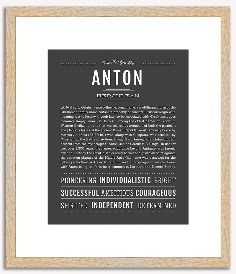 Anton | Name Art Print