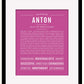 Frame Options | Dark Pink | Black Frame, Matted