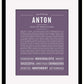 Frame Options | Deep Purple | Black Frame, Matted