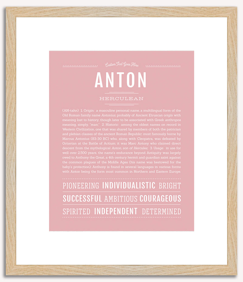 Anton | Name Art Print