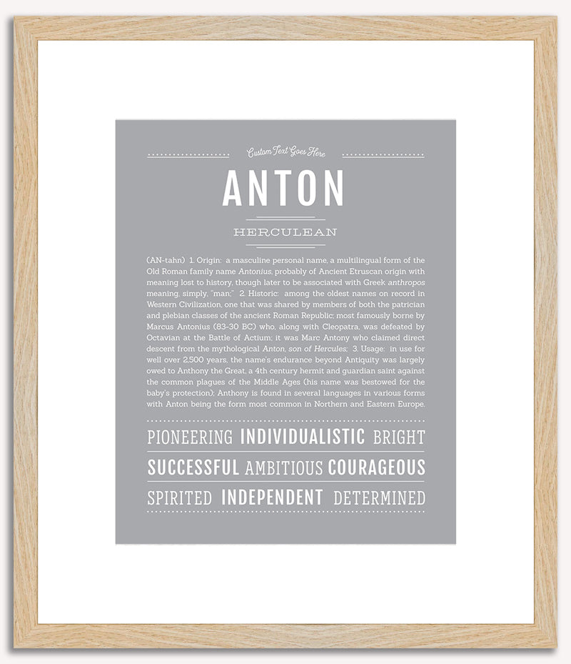 Anton | Name Art Print