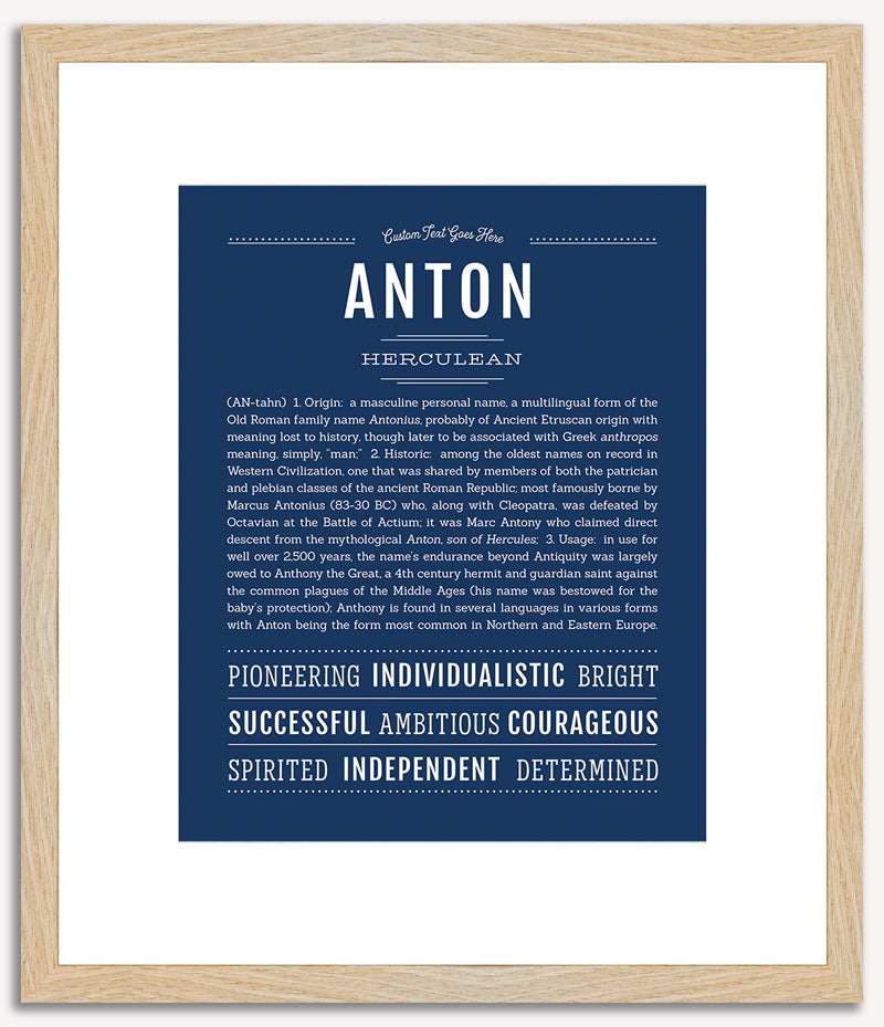 Anton | Name Art Print