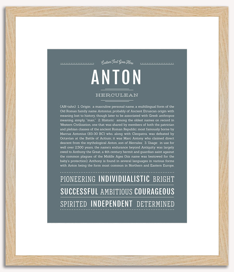 Anton | Name Art Print