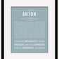 Frame Options | Powder Blue | Black Frame, Matted