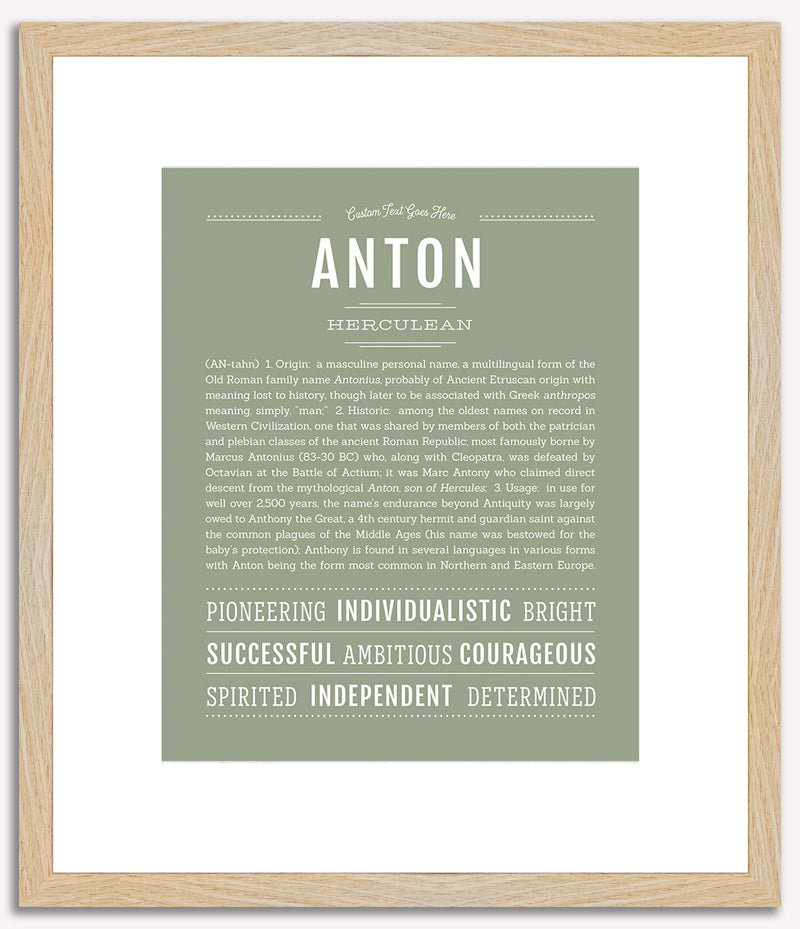 Anton | Name Art Print