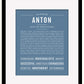 Frame Options | Steele Blue | Black Frame, Matted