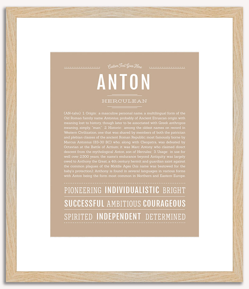 Anton | Name Art Print