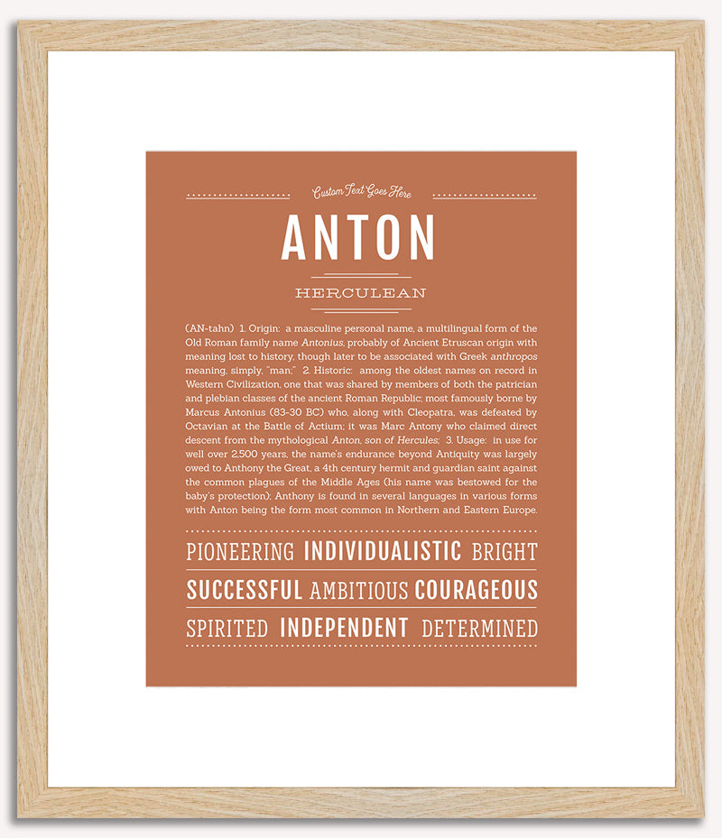 Anton | Name Art Print