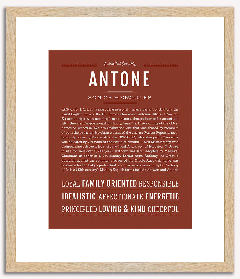 Antone | Name Art Print