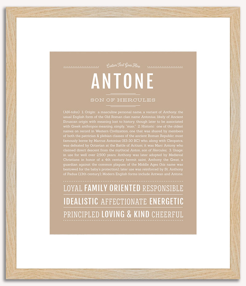 Antone | Name Art Print