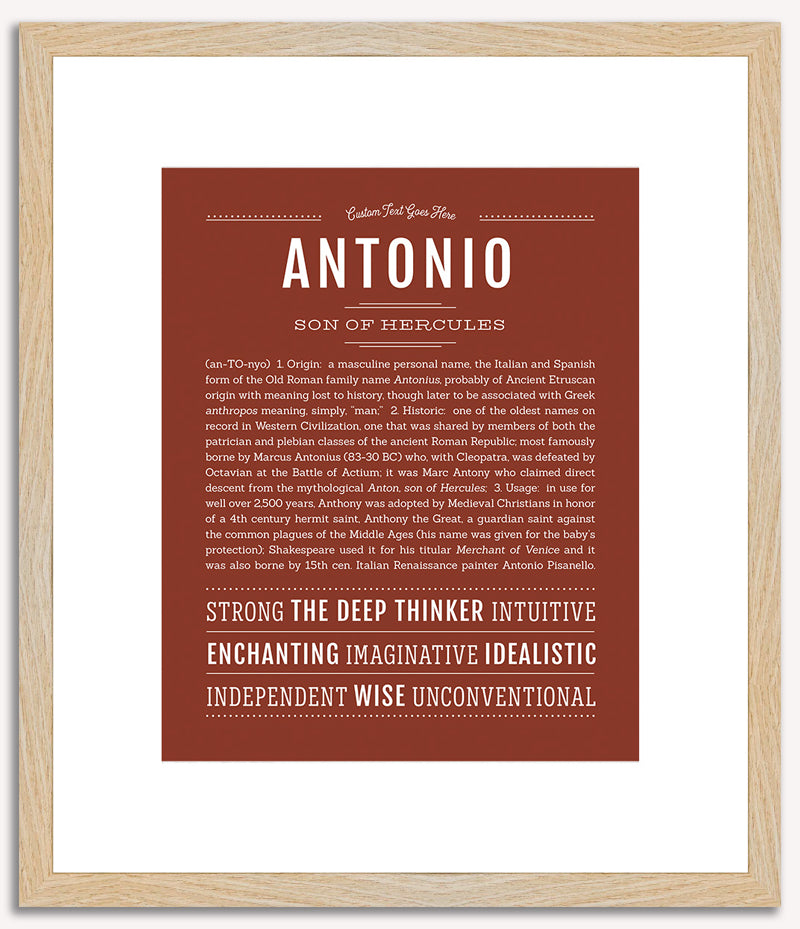 Antonio | Name Art Print