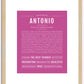 Antonio | Name Art Print